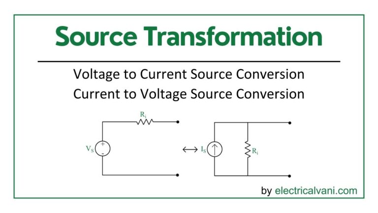 Source Transformation Theory And Examples Electrical Vani