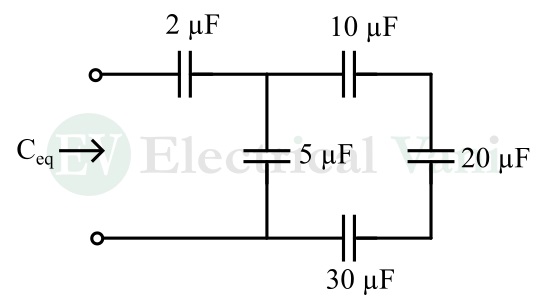 capacitors in series and parallel example