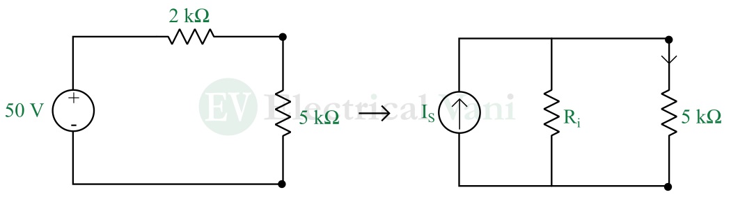 example solution - voltage to current source conversion