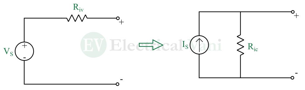voltage to current source transformation