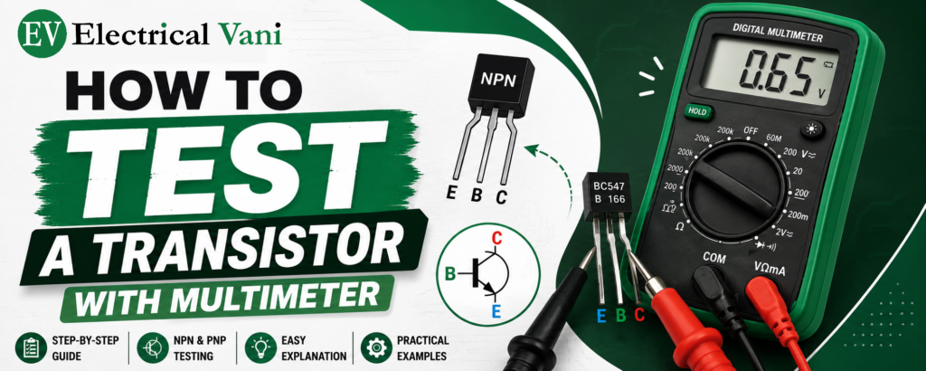 how to test transistor using digital multimeter