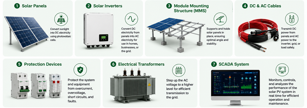 components of solar pv system