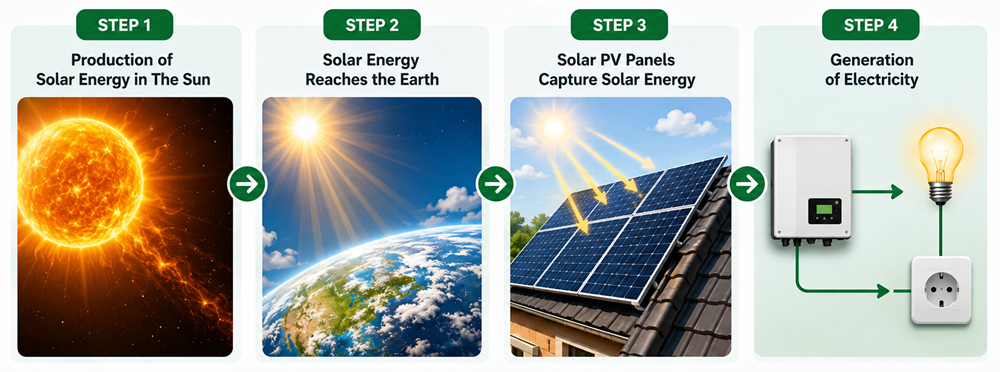how does solar energy work